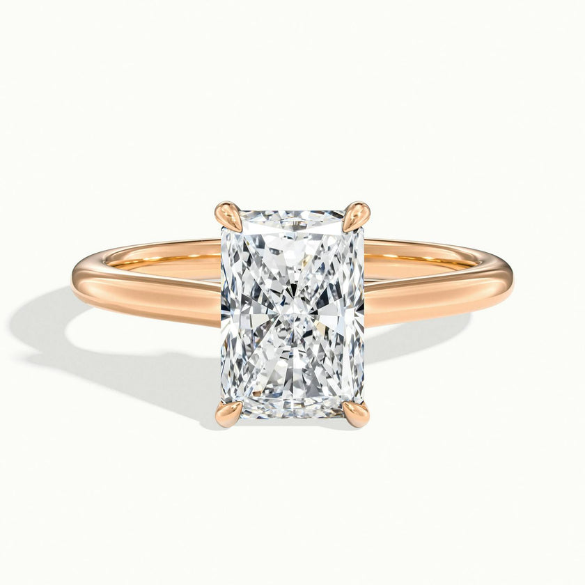 Elara Radiant Solitaire Engagement Ring