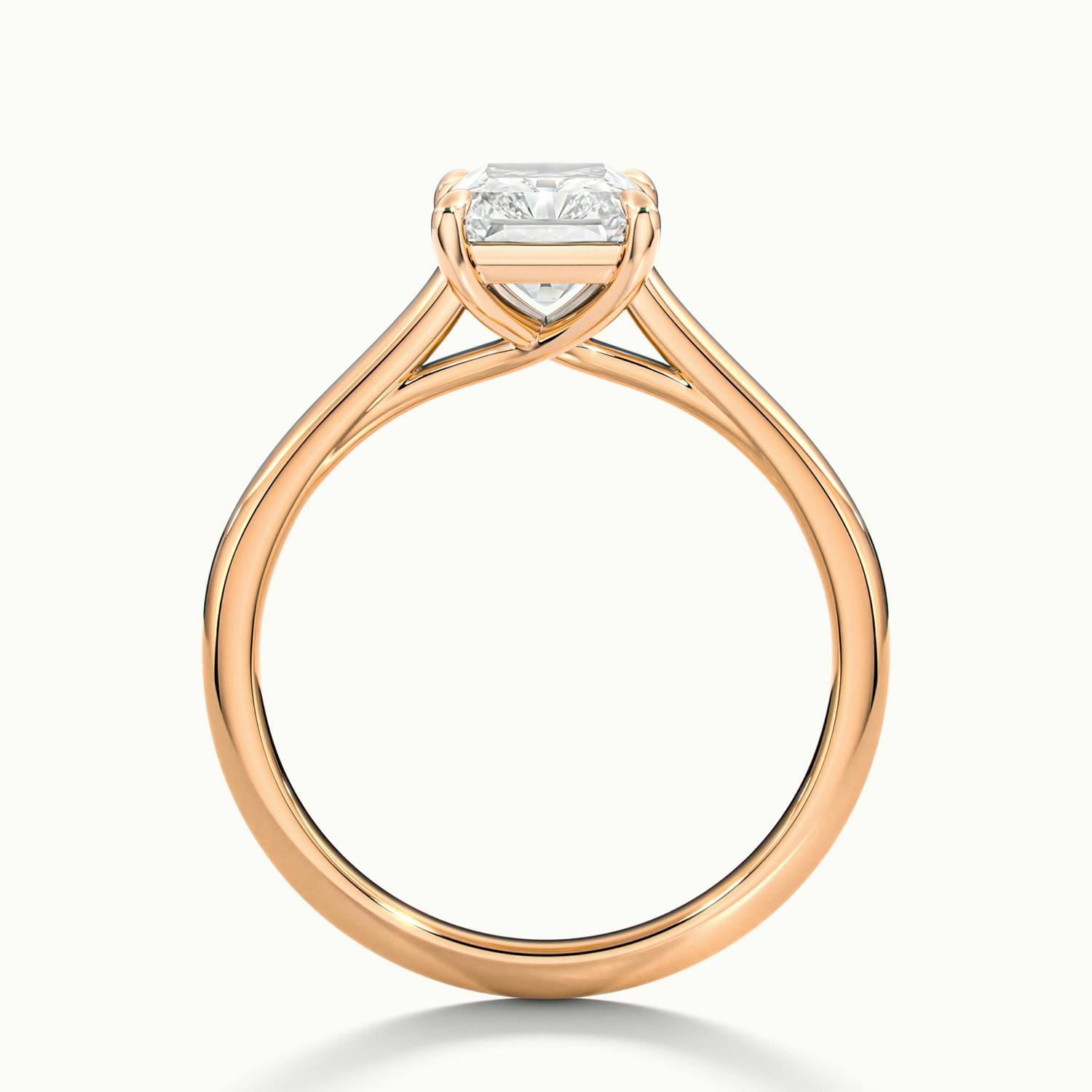 Elara Radiant Solitaire Engagement Ring