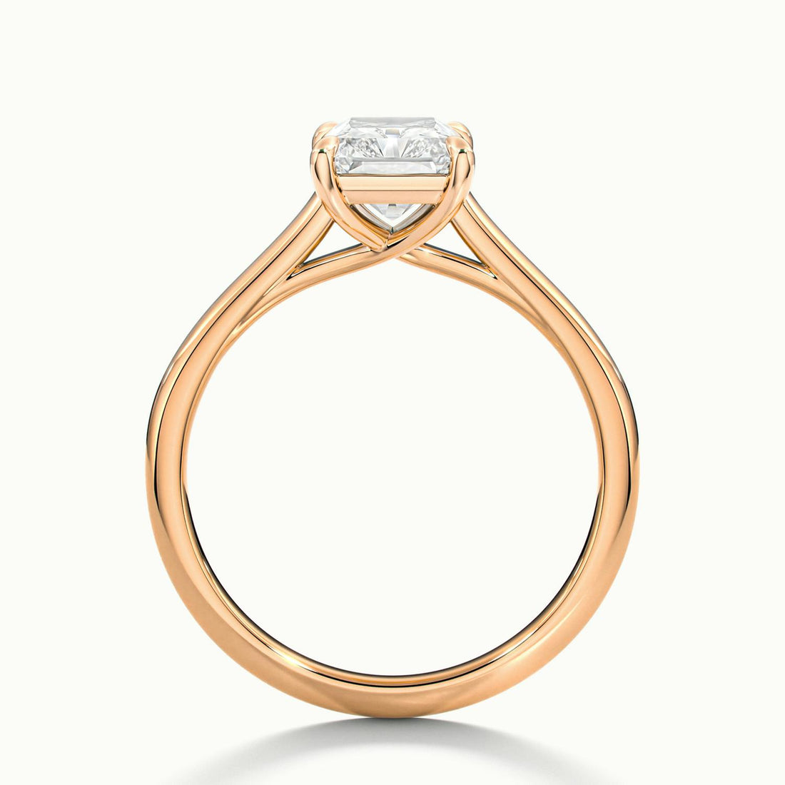 Elara Radiant Solitaire Engagement Ring