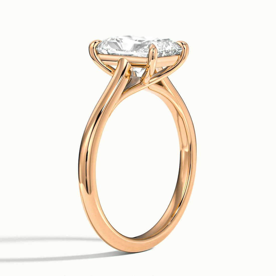 Elara Radiant Solitaire Engagement Ring