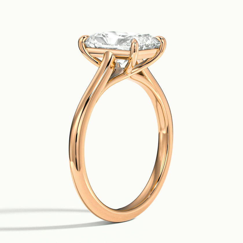 Elara Radiant Solitaire Engagement Ring