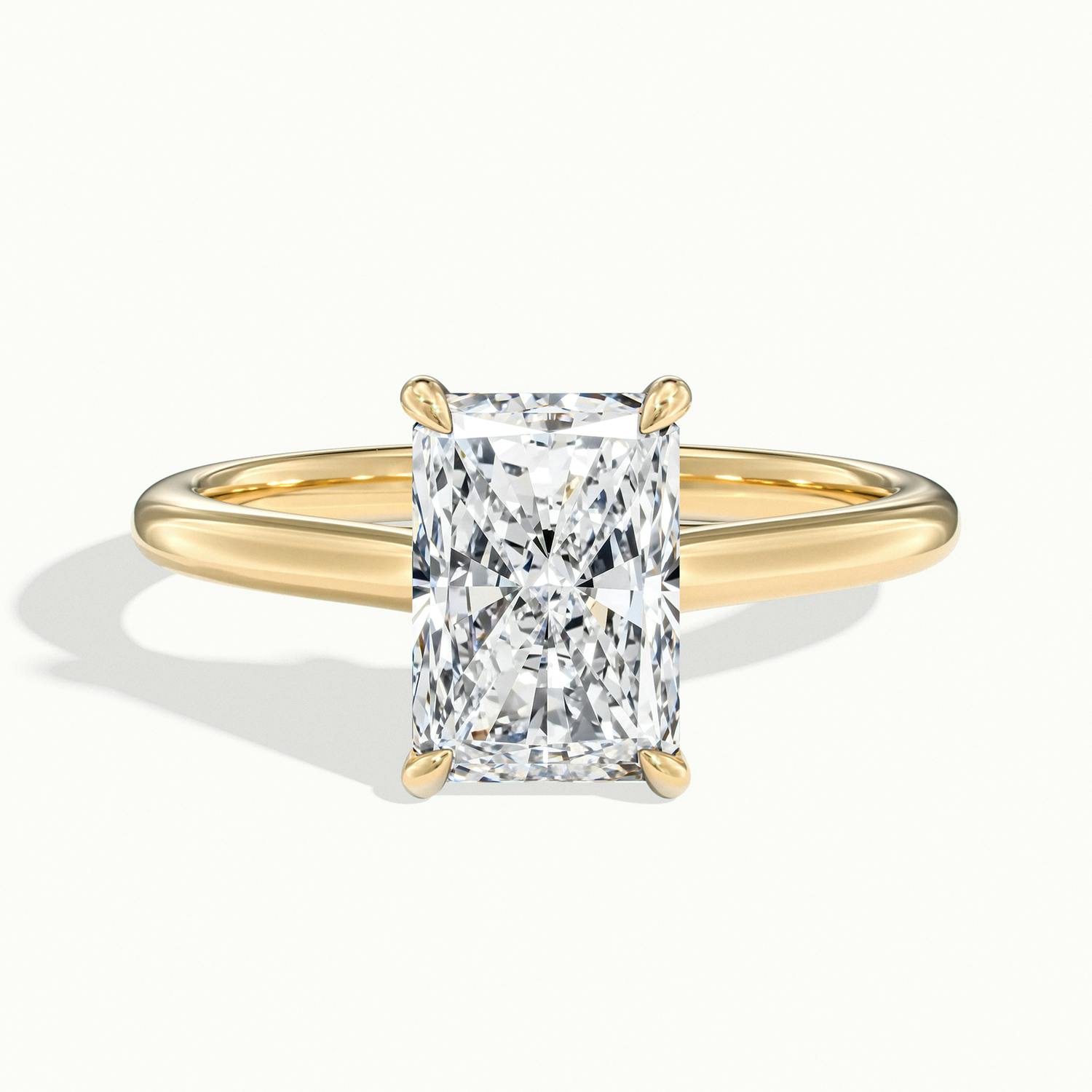Elara Radiant Solitaire Engagement Ring