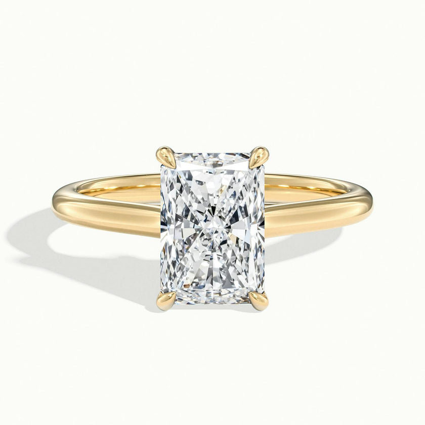Elara Radiant Solitaire Engagement Ring