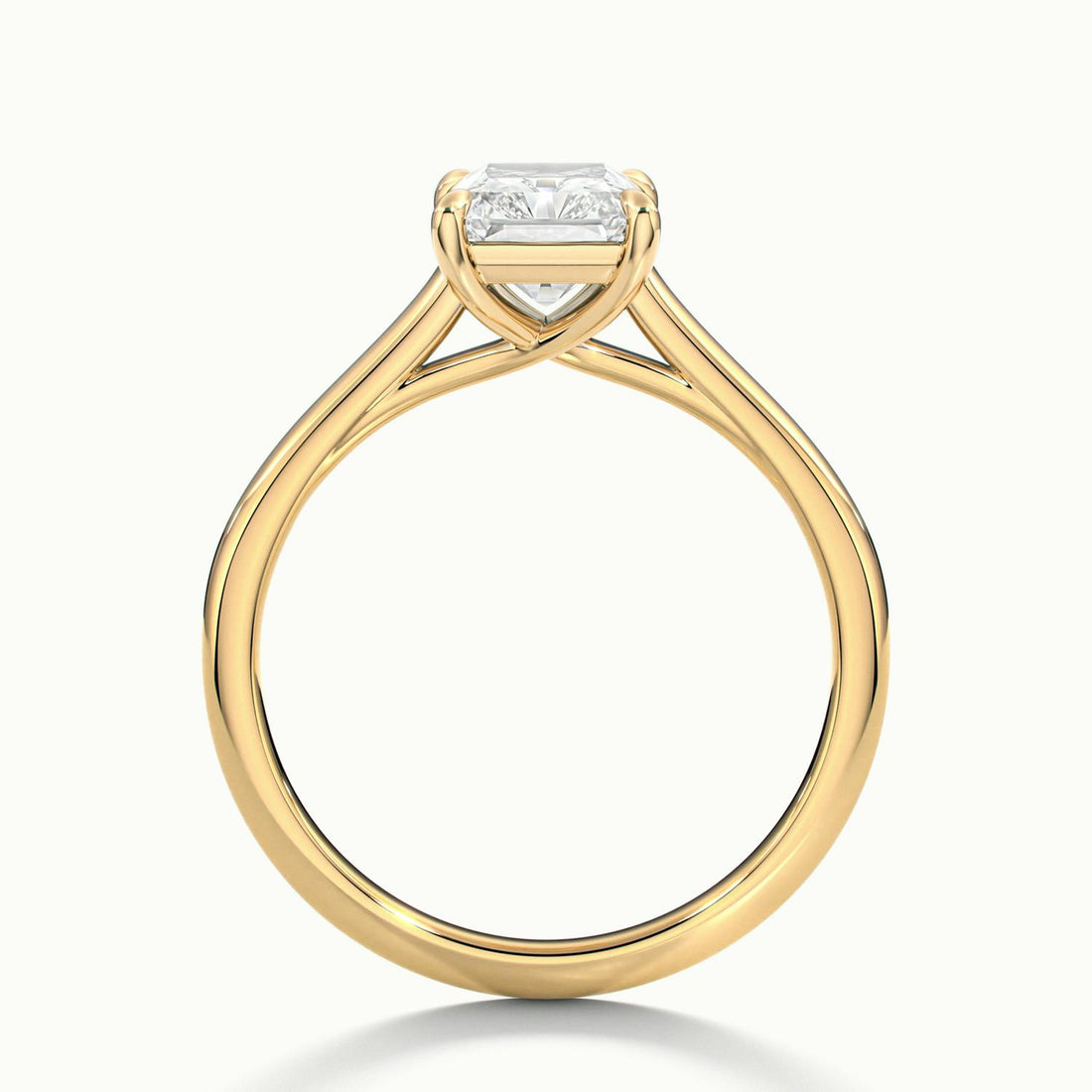 Elara Radiant Solitaire Engagement Ring