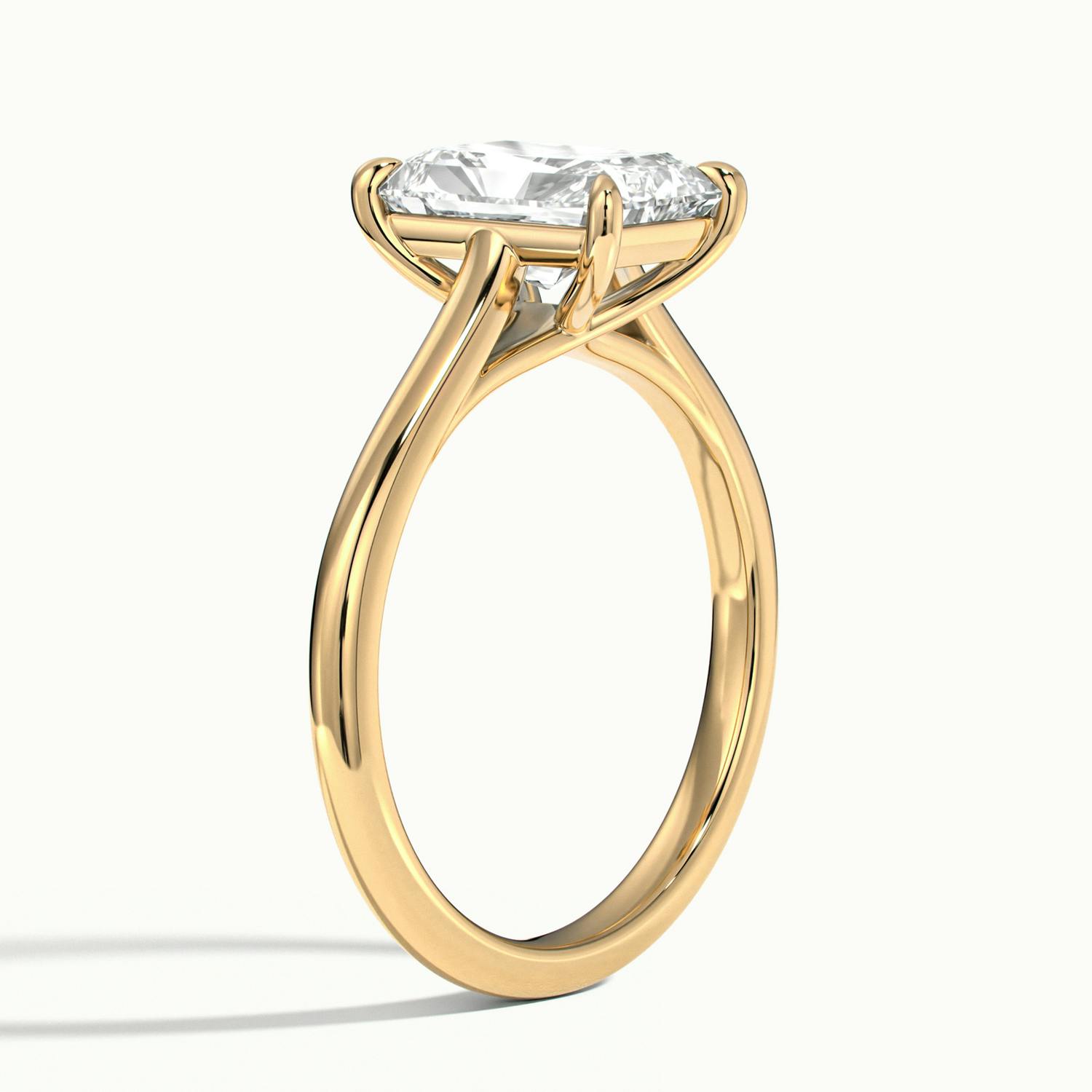 Elara Radiant Solitaire Engagement Ring