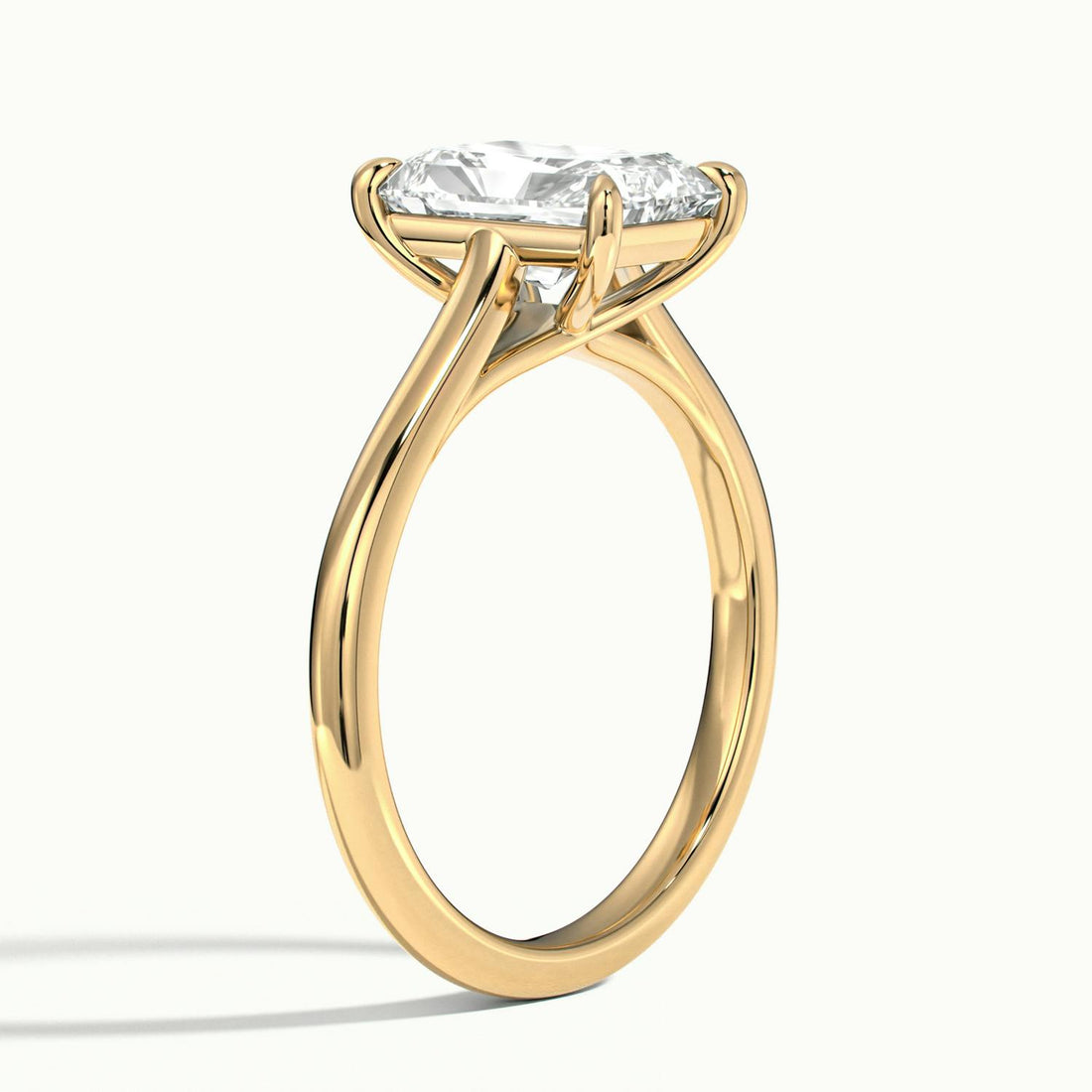 Elara Radiant Solitaire Engagement Ring