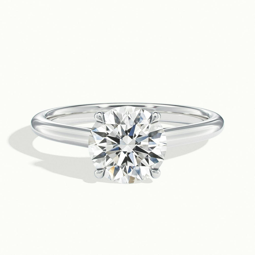 Elara Round Solitaire Engagement Ring