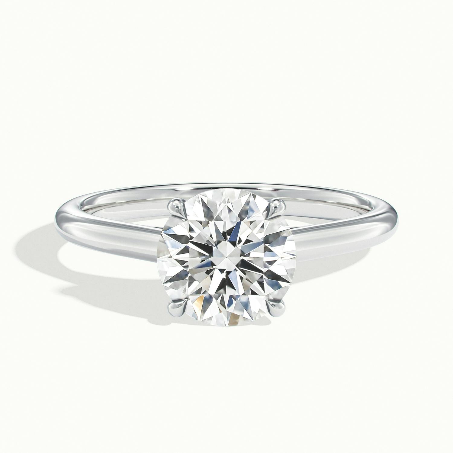 Elara Round Solitaire Engagement Ring