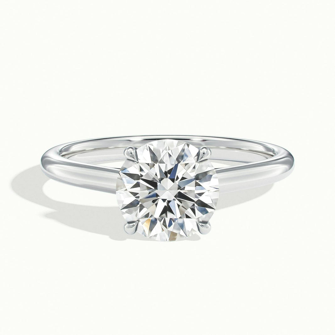 Elara Round Solitaire Engagement Ring