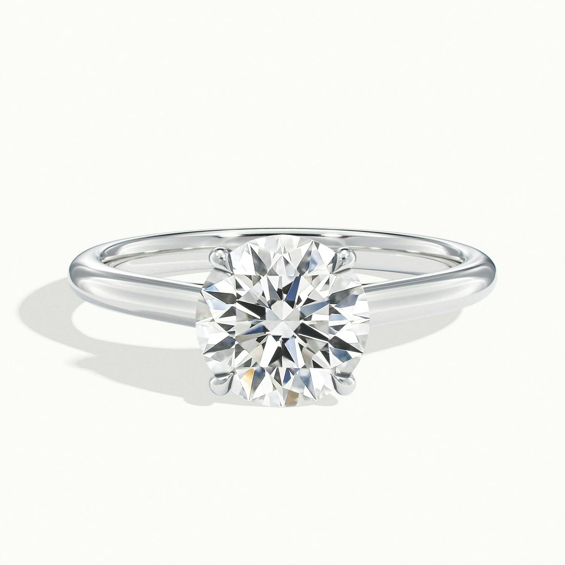 Elara Round Solitaire Engagement Ring