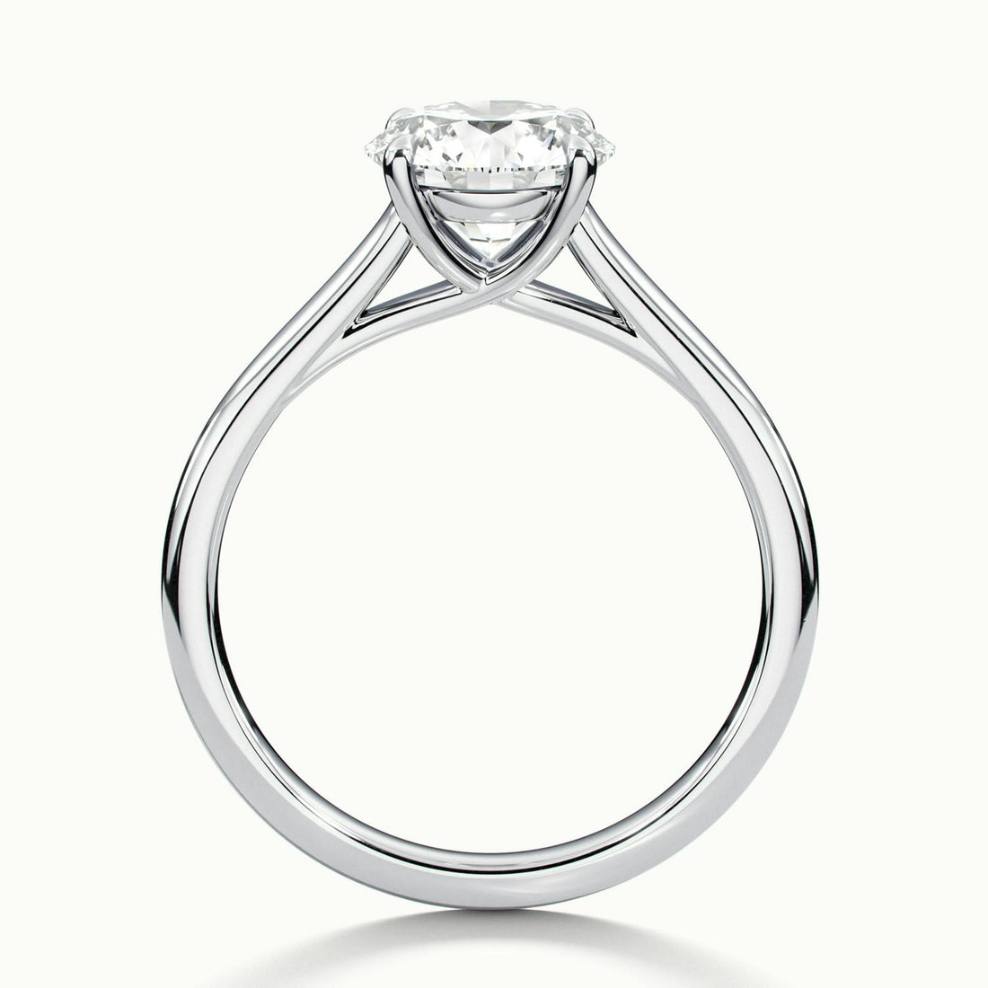 Elara Round Solitaire Engagement Ring
