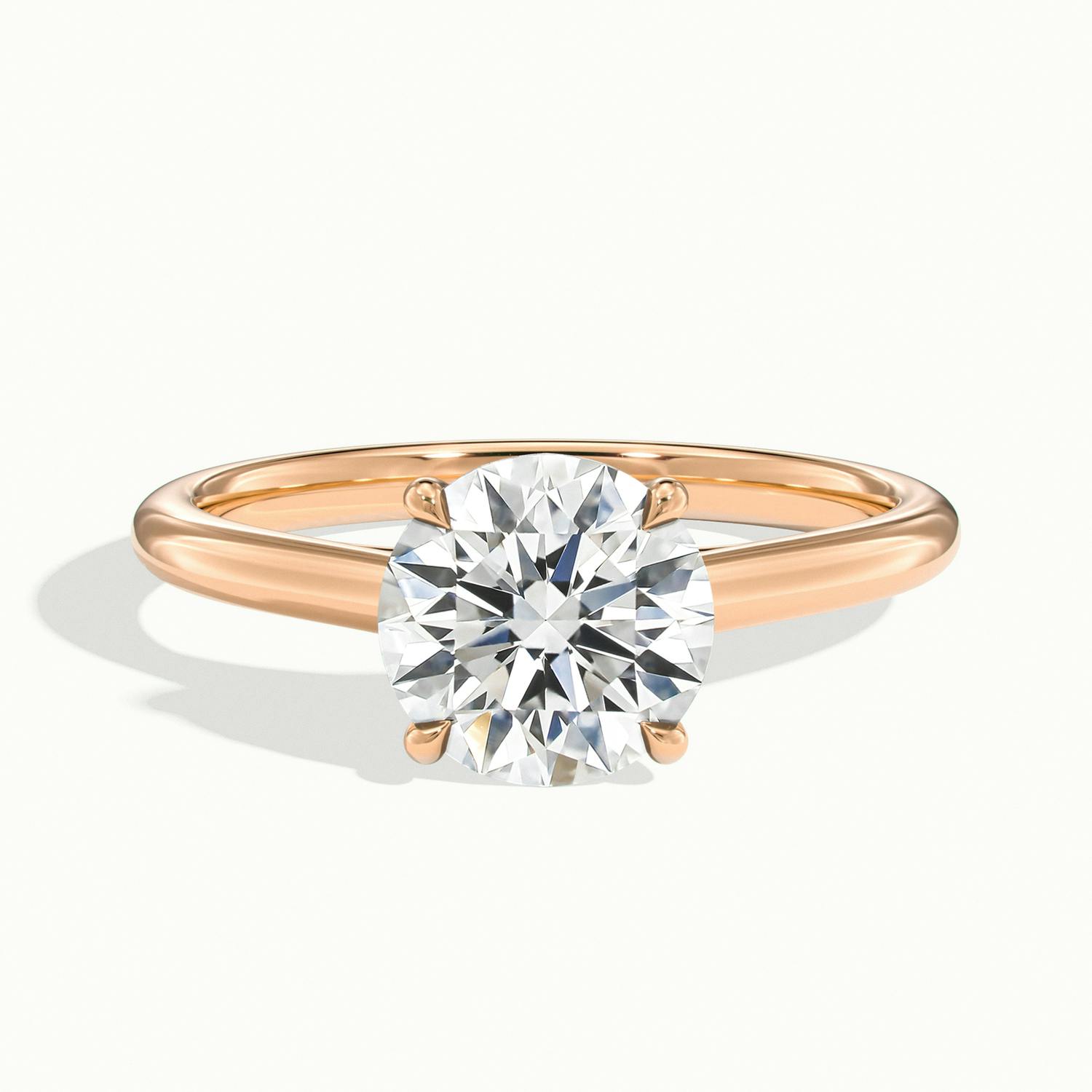 Elara Round Solitaire Engagement Ring