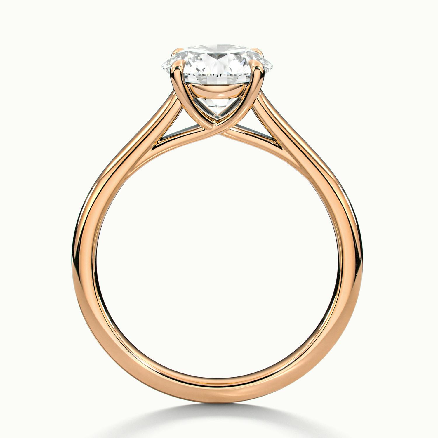 Elara Round Solitaire Engagement Ring