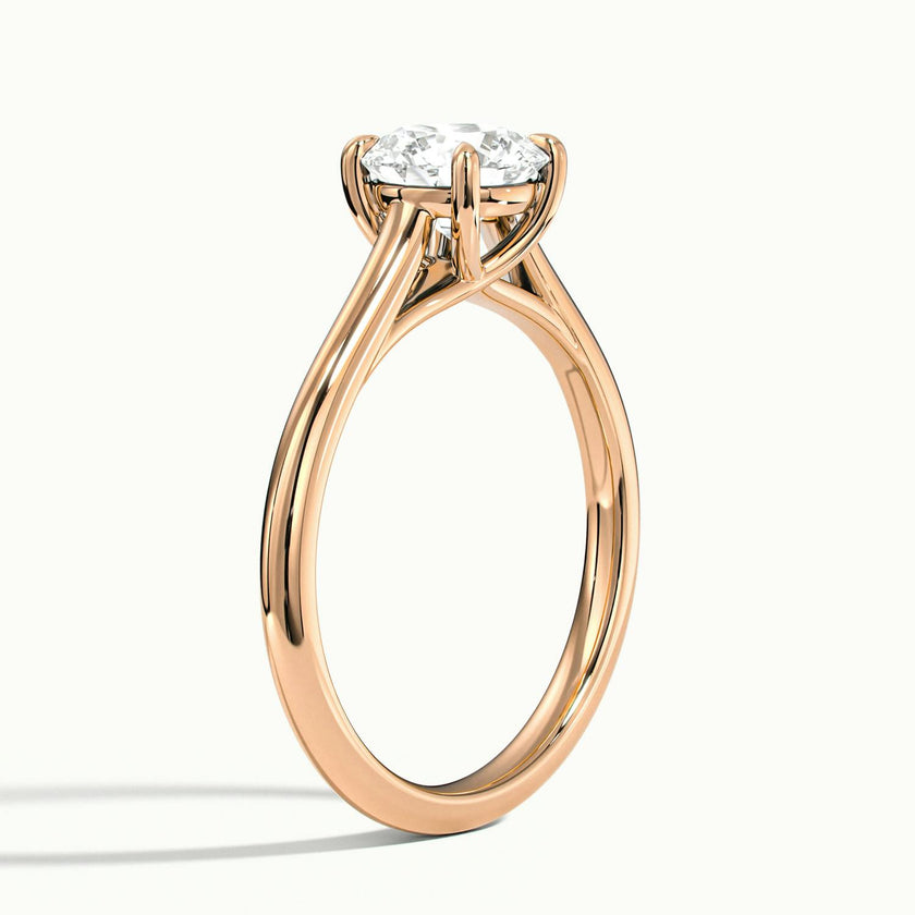 Elara Round Solitaire Engagement Ring