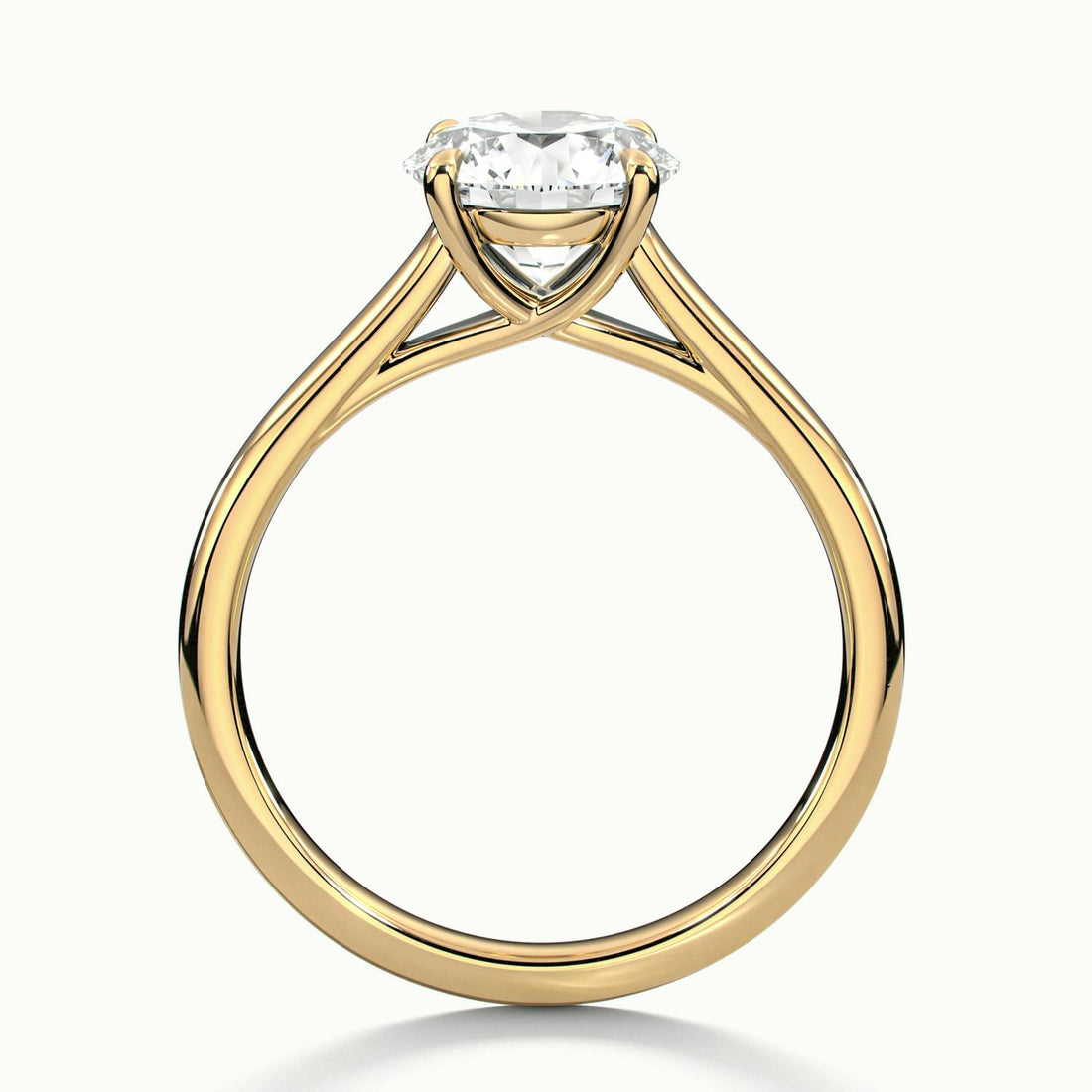 Elara Round Solitaire Engagement Ring