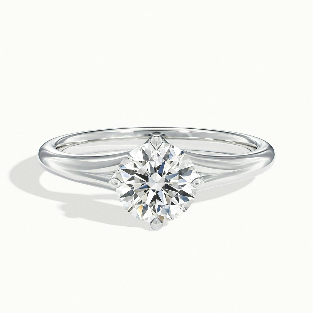 Isolde Wave Shank Engagement Ring
