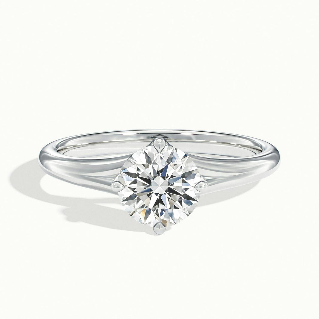 Isolde Wave Shank Engagement Ring