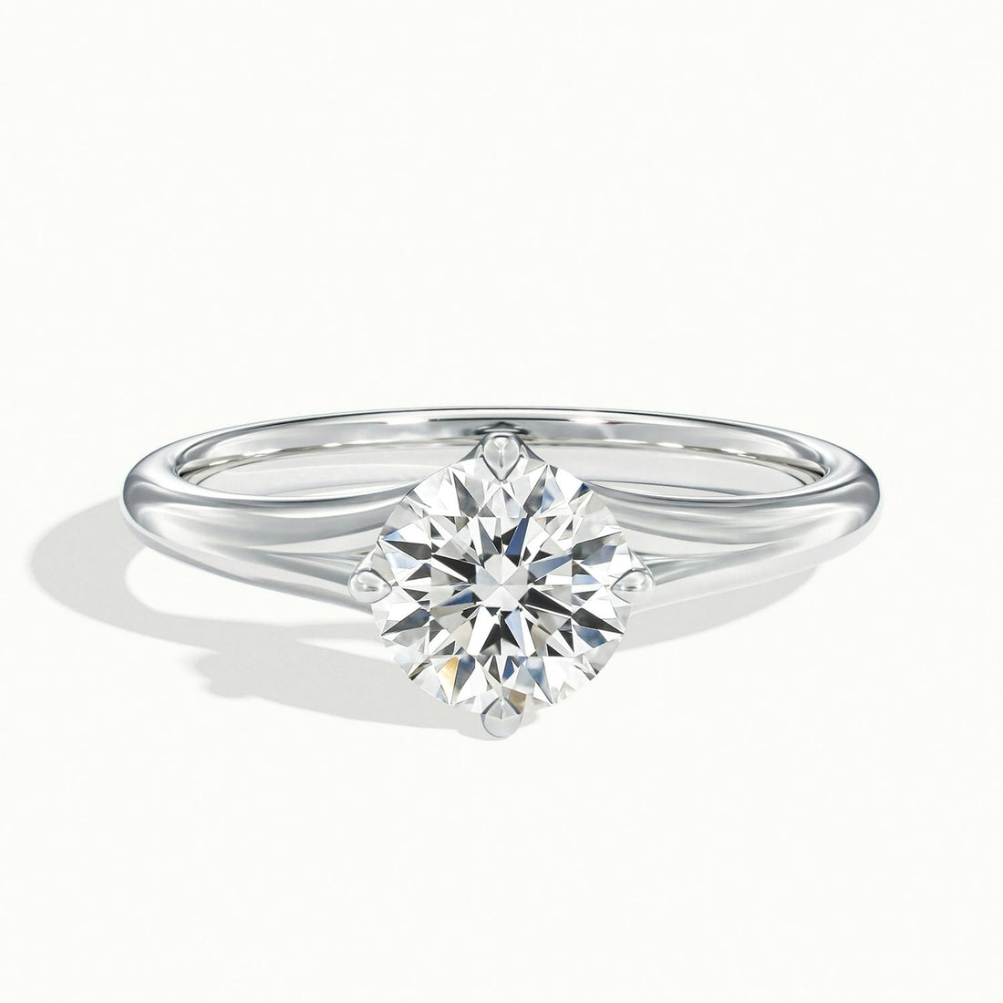 Isolde Wave Shank Engagement Ring