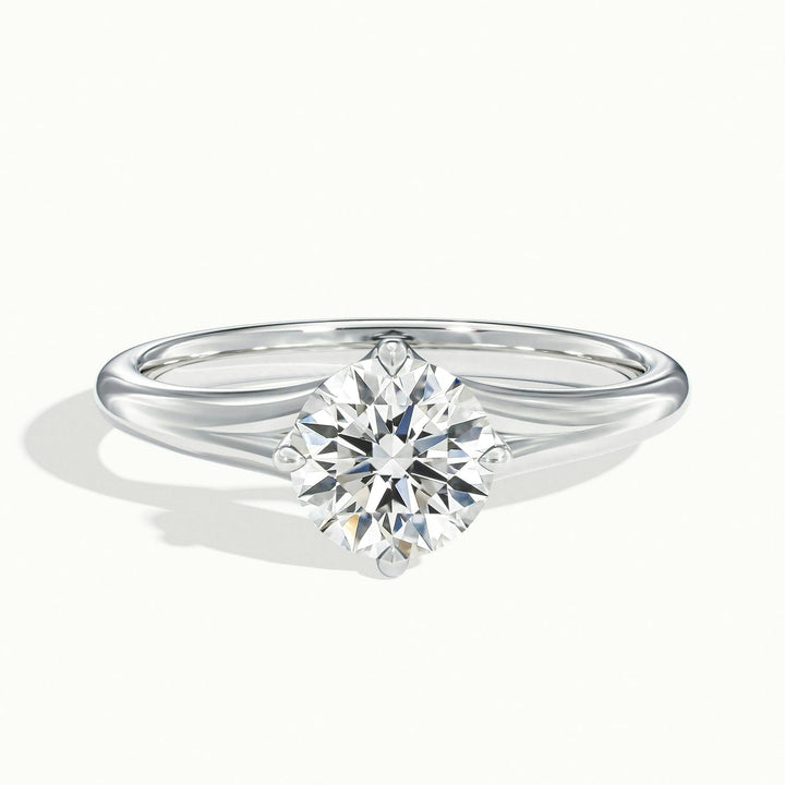 Isolde Wave Shank Engagement Ring
