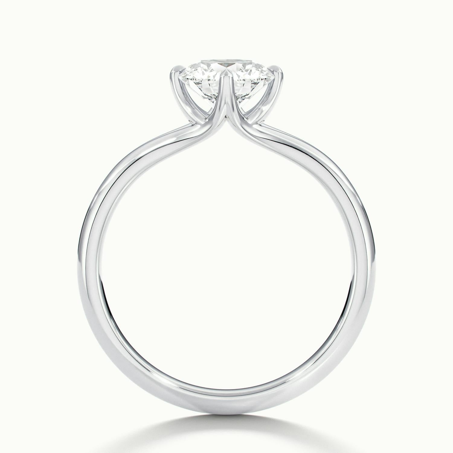 Isolde Wave Shank Engagement Ring