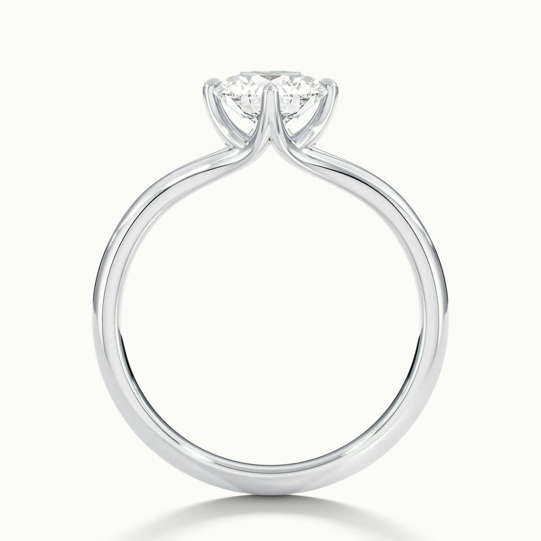 Isolde Wave Shank Engagement Ring