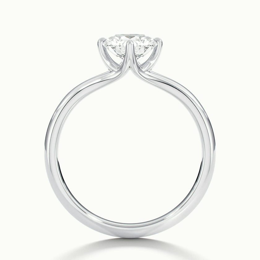 Isolde Wave Shank Engagement Ring