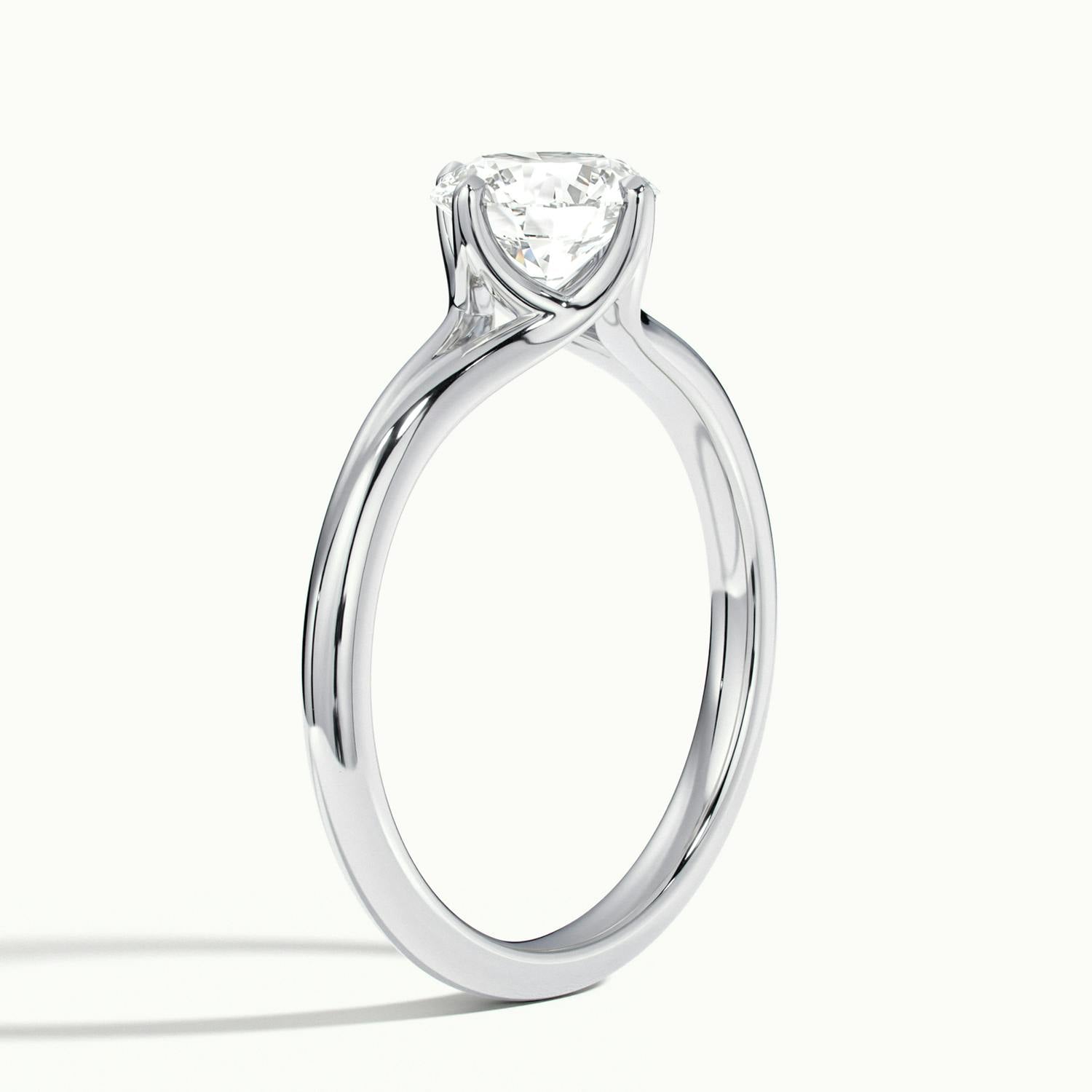 Isolde Wave Shank Engagement Ring