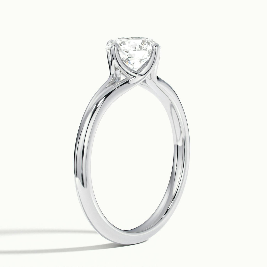 Isolde Wave Shank Engagement Ring