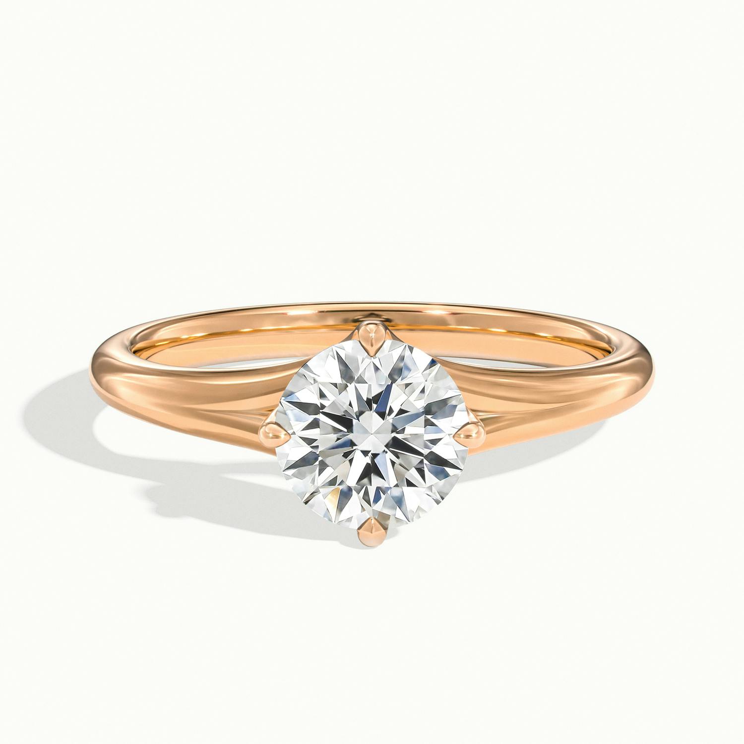 Isolde Wave Shank Engagement Ring