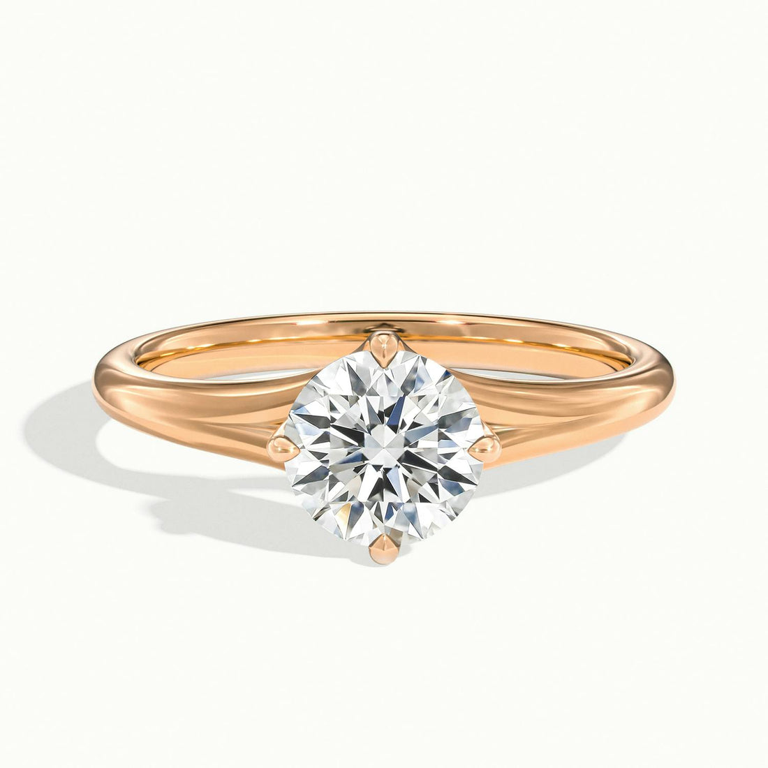 Isolde Wave Shank Engagement Ring