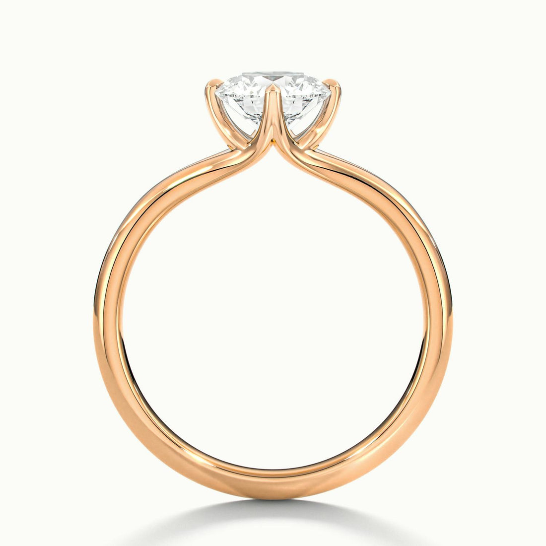 Isolde Wave Shank Engagement Ring