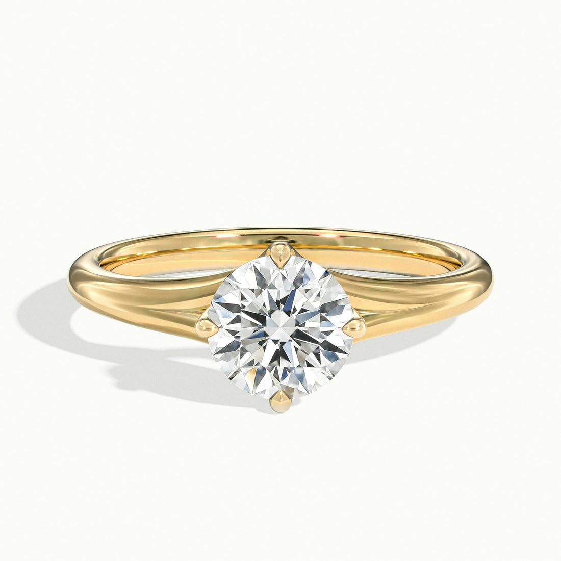 Isolde Wave Shank Engagement Ring