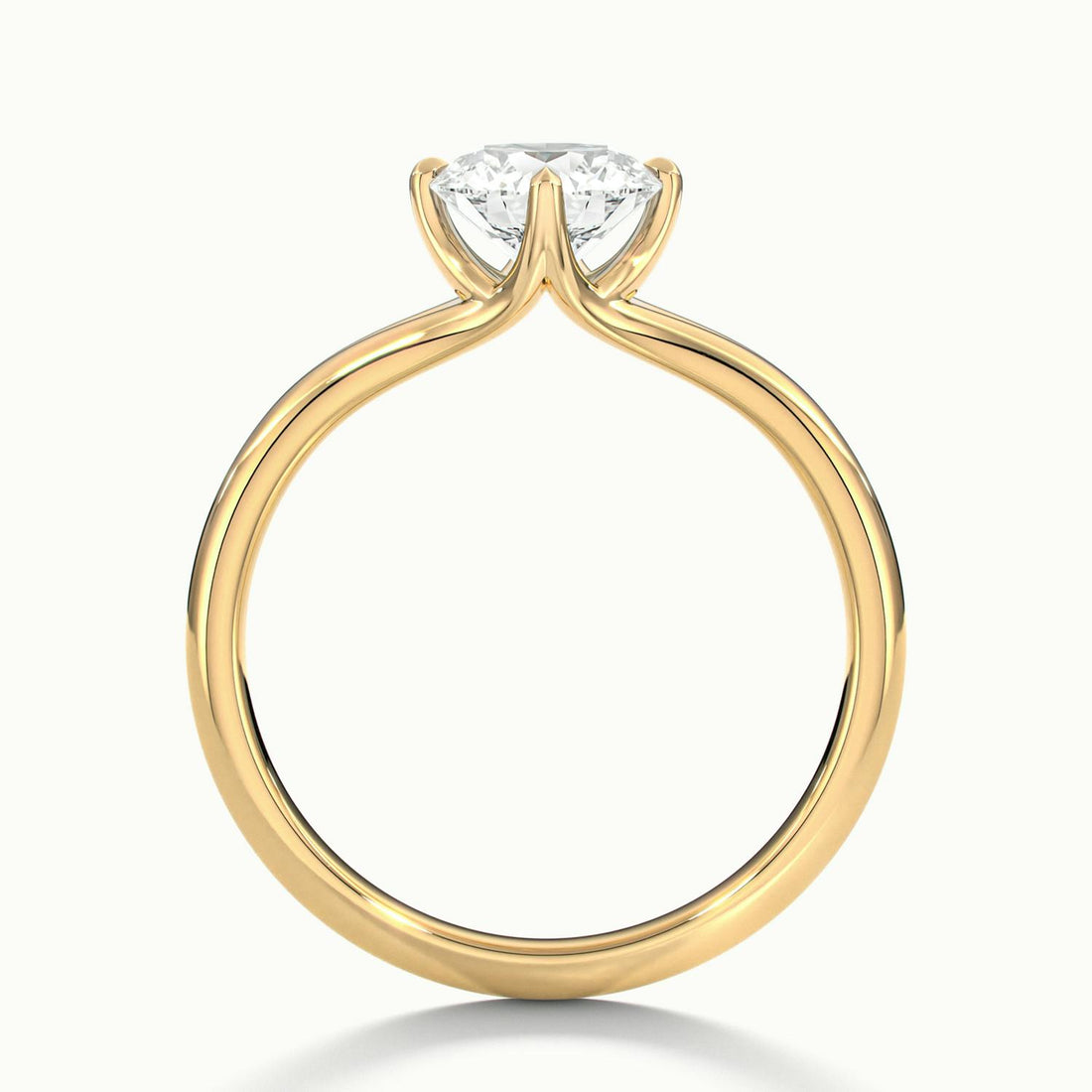 Isolde Wave Shank Engagement Ring