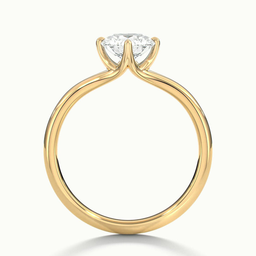 Isolde Wave Shank Engagement Ring
