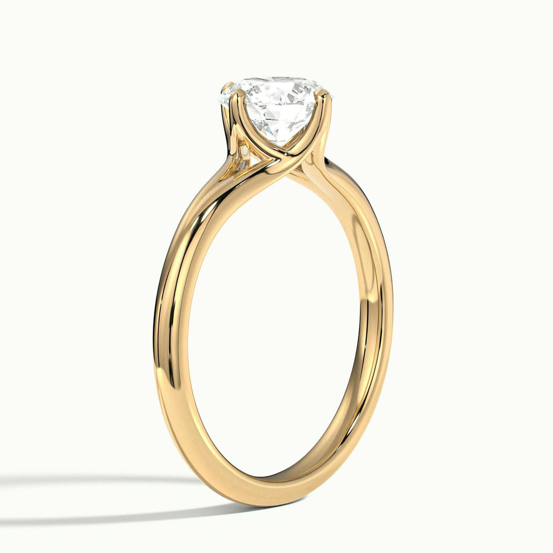 Isolde Wave Shank Engagement Ring
