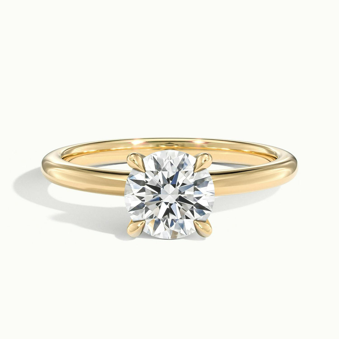 Evelisse Round Solitaire Engagement Ring