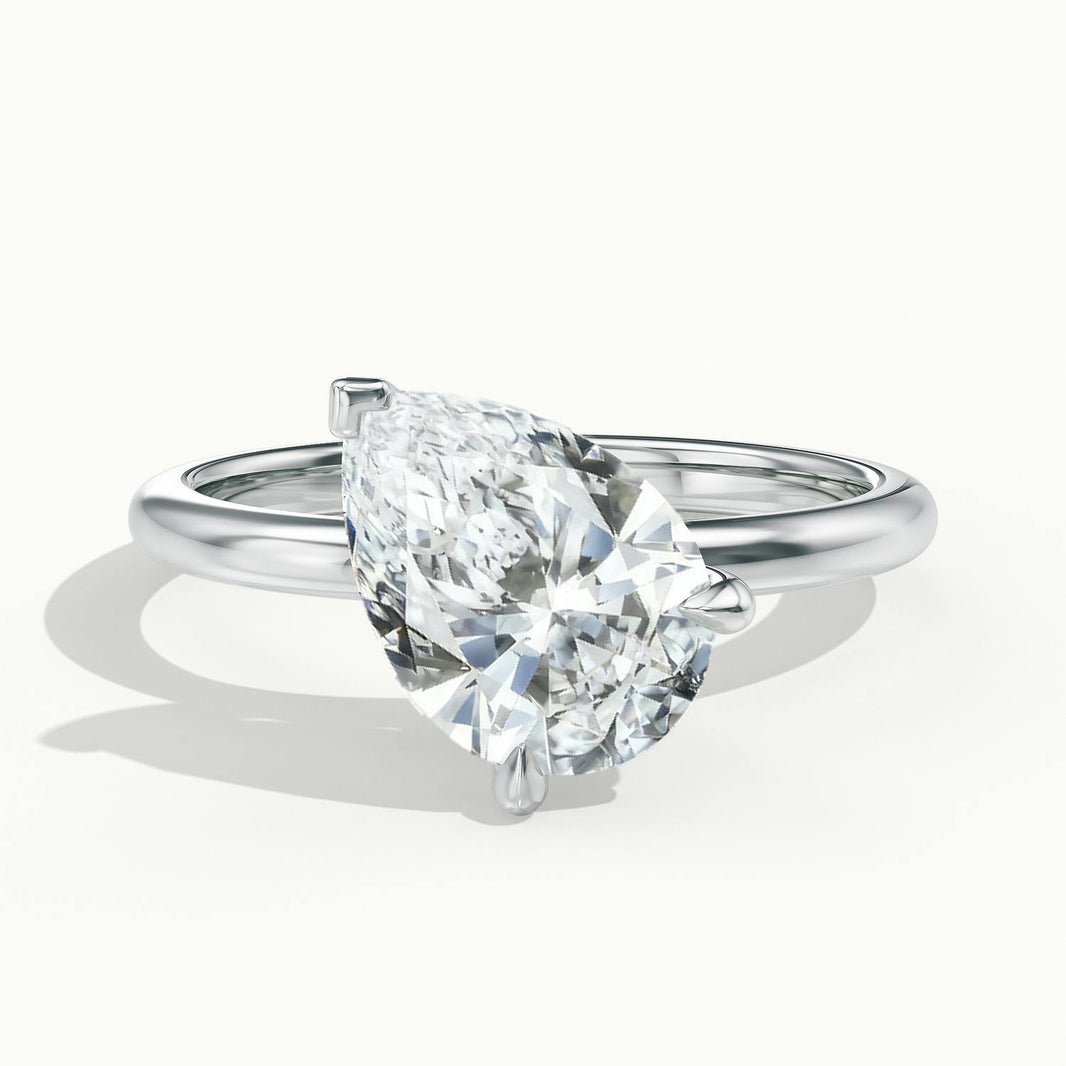 Aurelia Pear Solitaire Engagement Ring