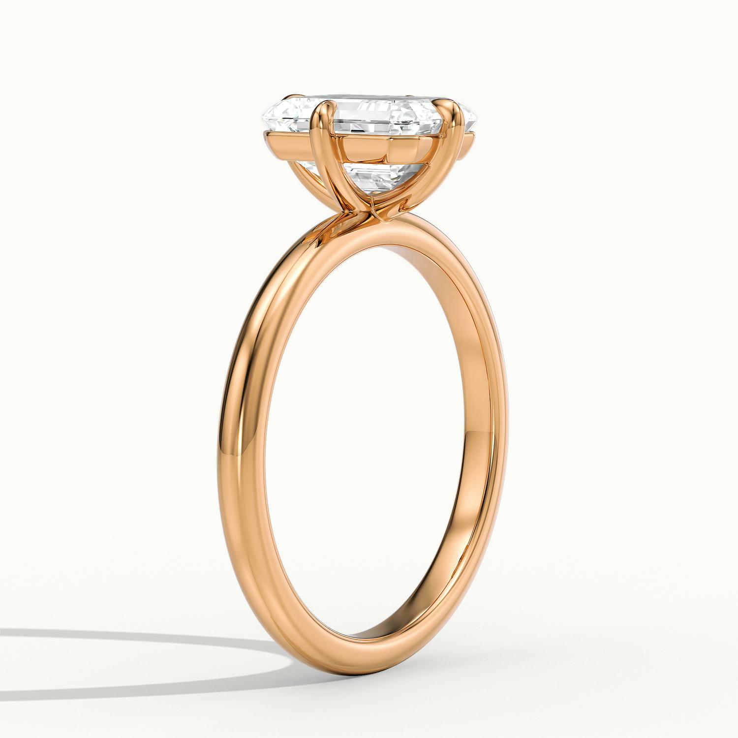 Rosalie Emerald Solitaire Engagement Ring