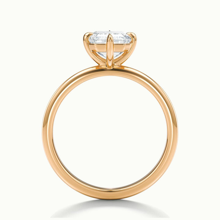 Rosalie Emerald Solitaire Engagement Ring