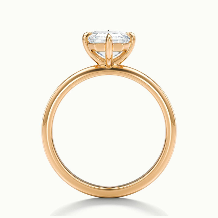 Rosalie Emerald Solitaire Engagement Ring