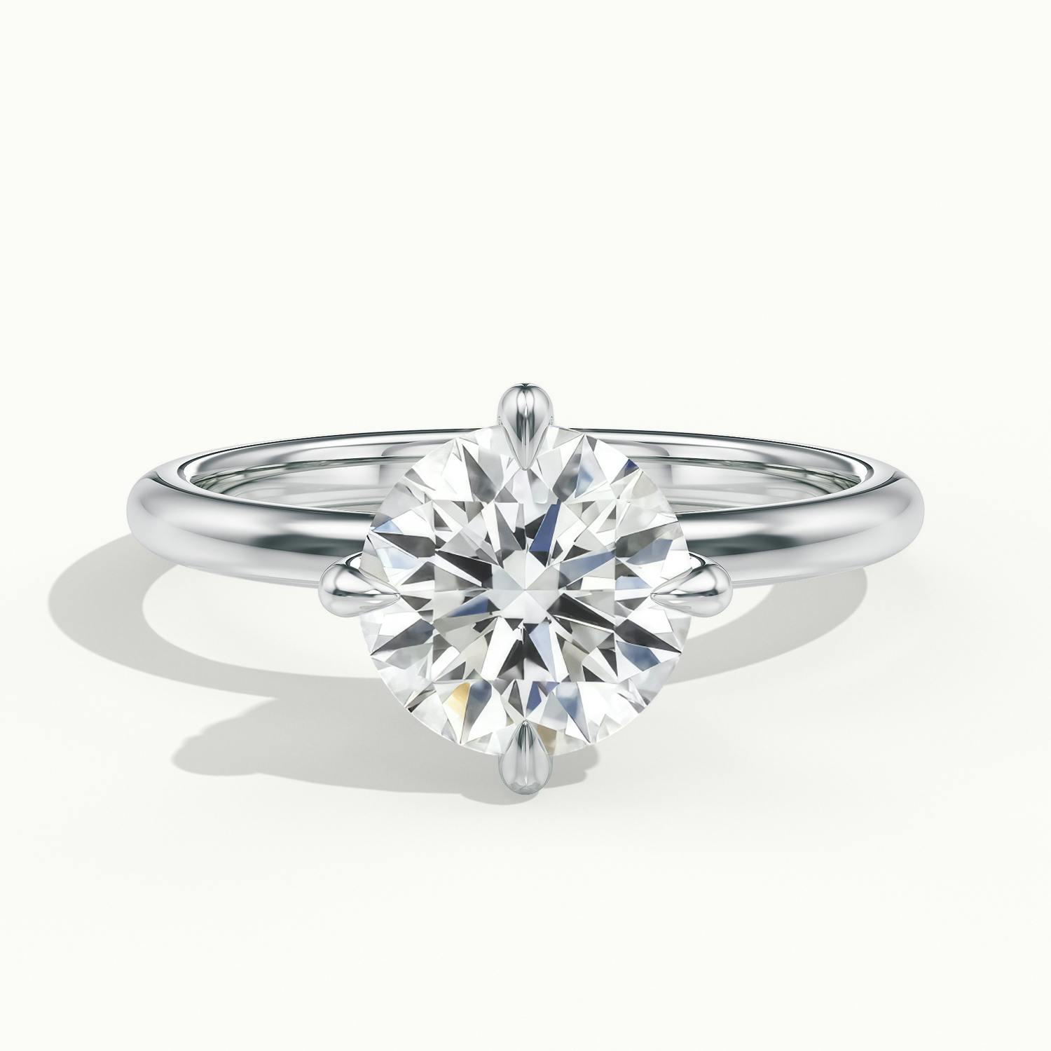 Rosalie Round Solitaire Engagement Ring