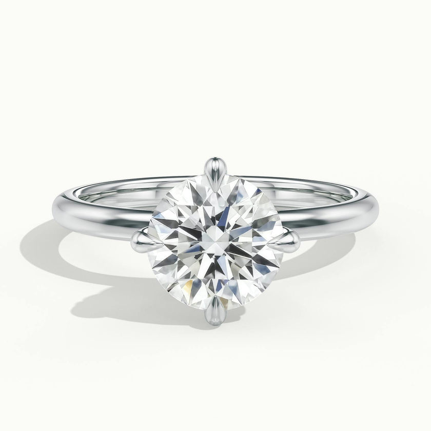Rosalie Round Solitaire Engagement Ring
