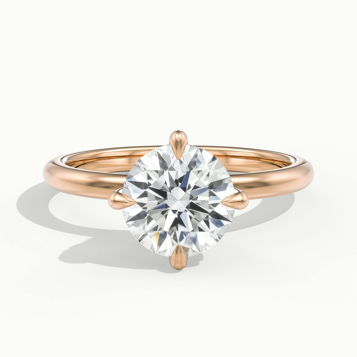 Rosalie Round Solitaire Engagement Ring