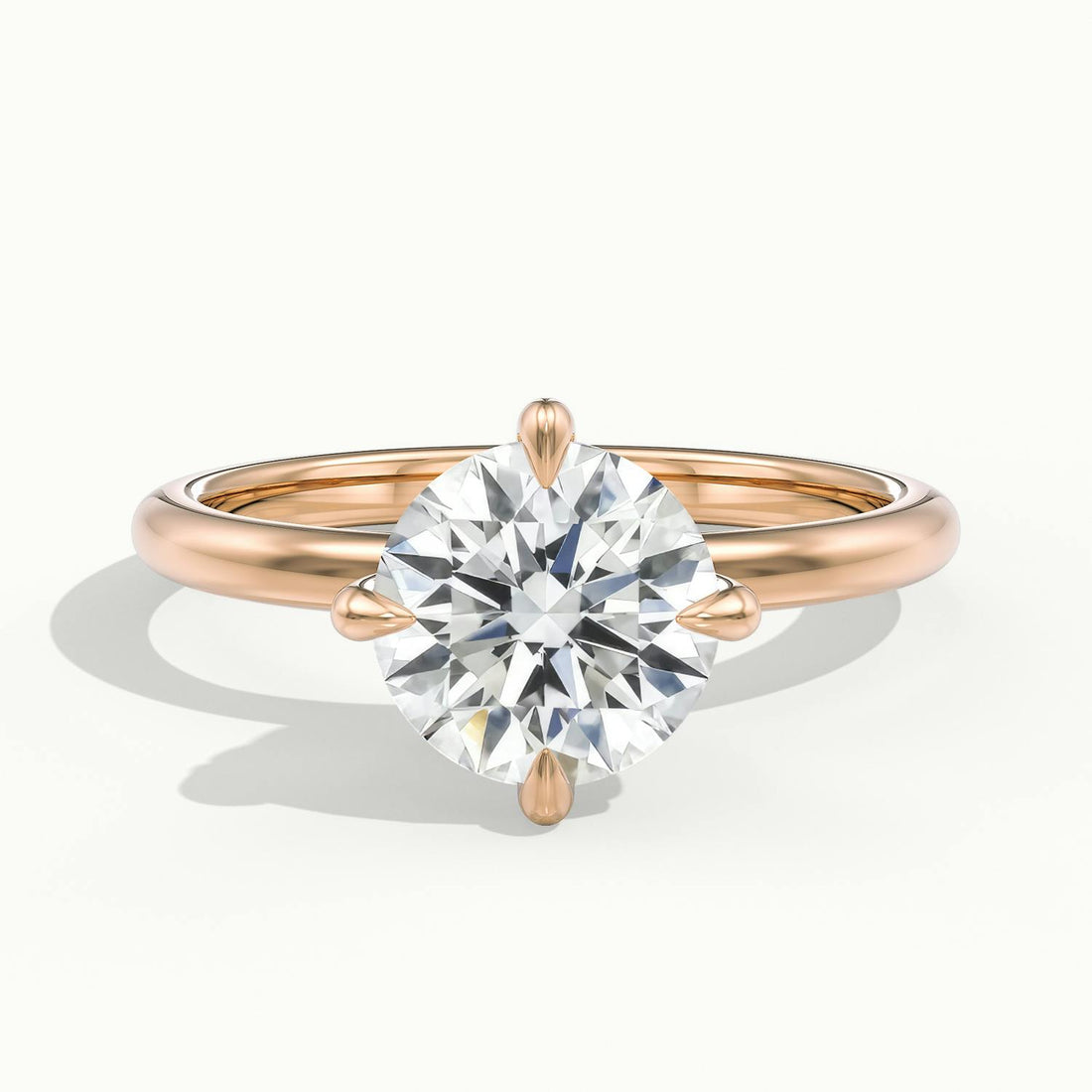 Rosalie Round Solitaire Engagement Ring