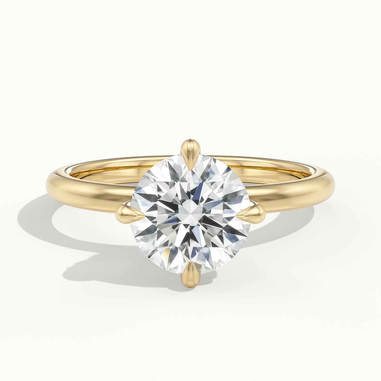Rosalie Round Solitaire Engagement Ring