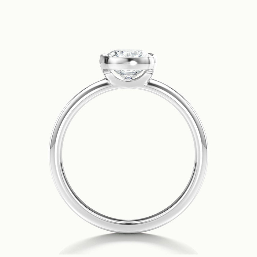 Lunaria Cushion Bezel Engagement Ring