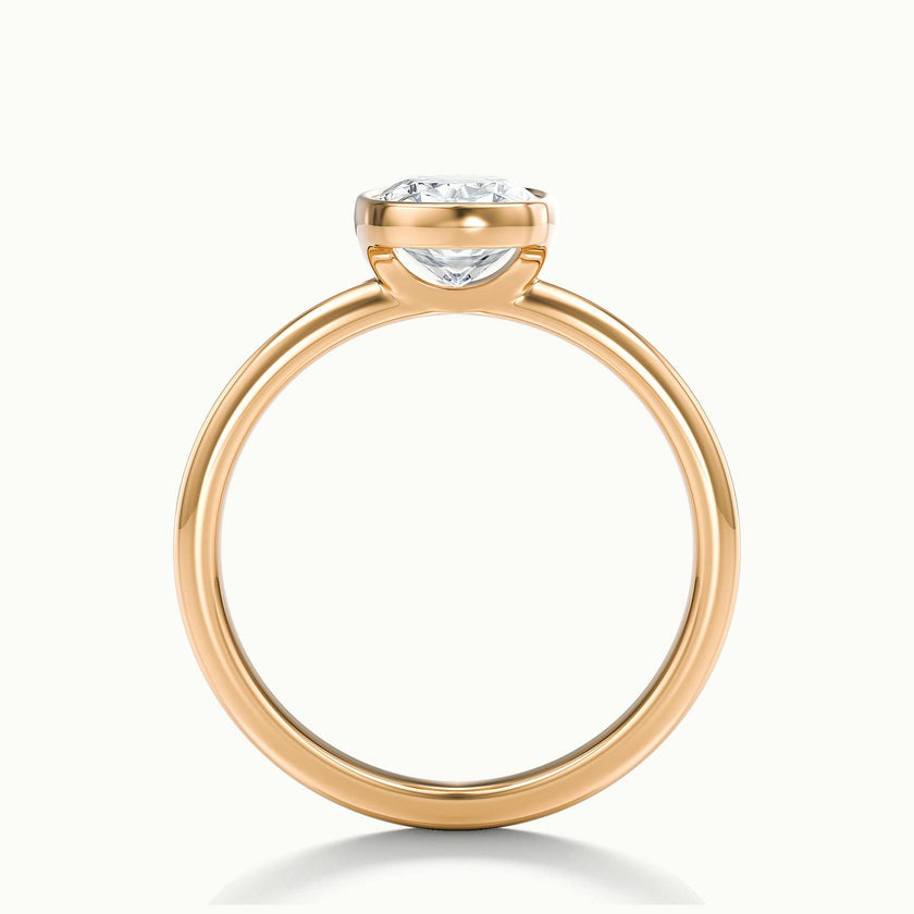 Lunaria Cushion Bezel Engagement Ring