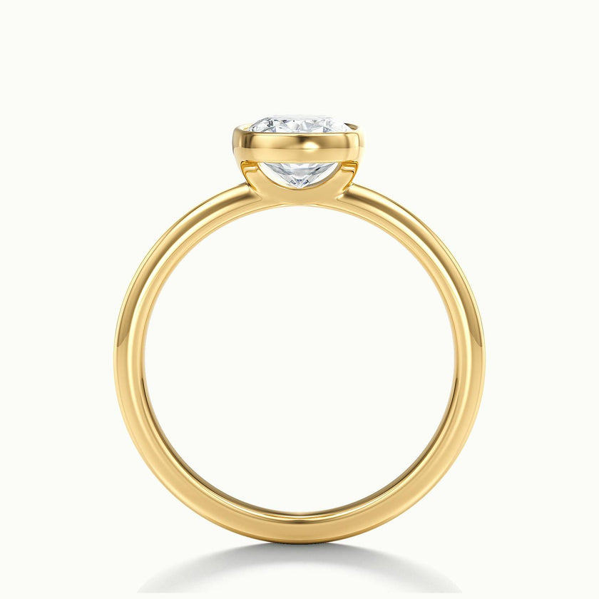 Lunaria Cushion Bezel Engagement Ring