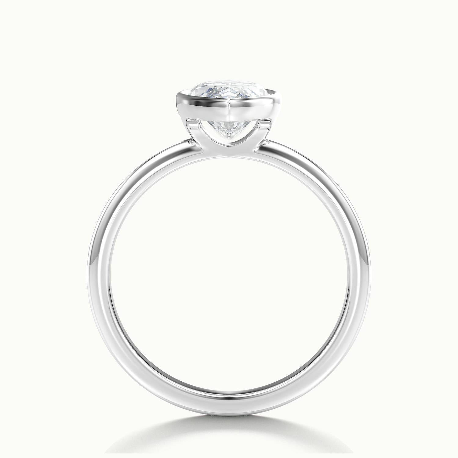 Lunaria Marquise Bezel Engagement Ring