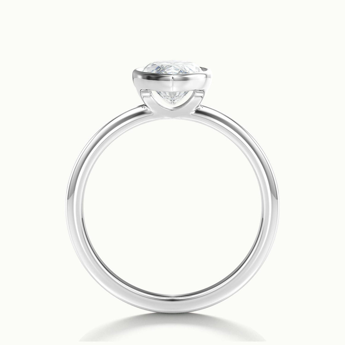 Lunaria Marquise Bezel Engagement Ring